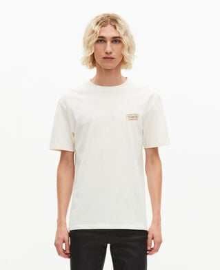 The Kooples H ECRU t-shirt with ecru screen print