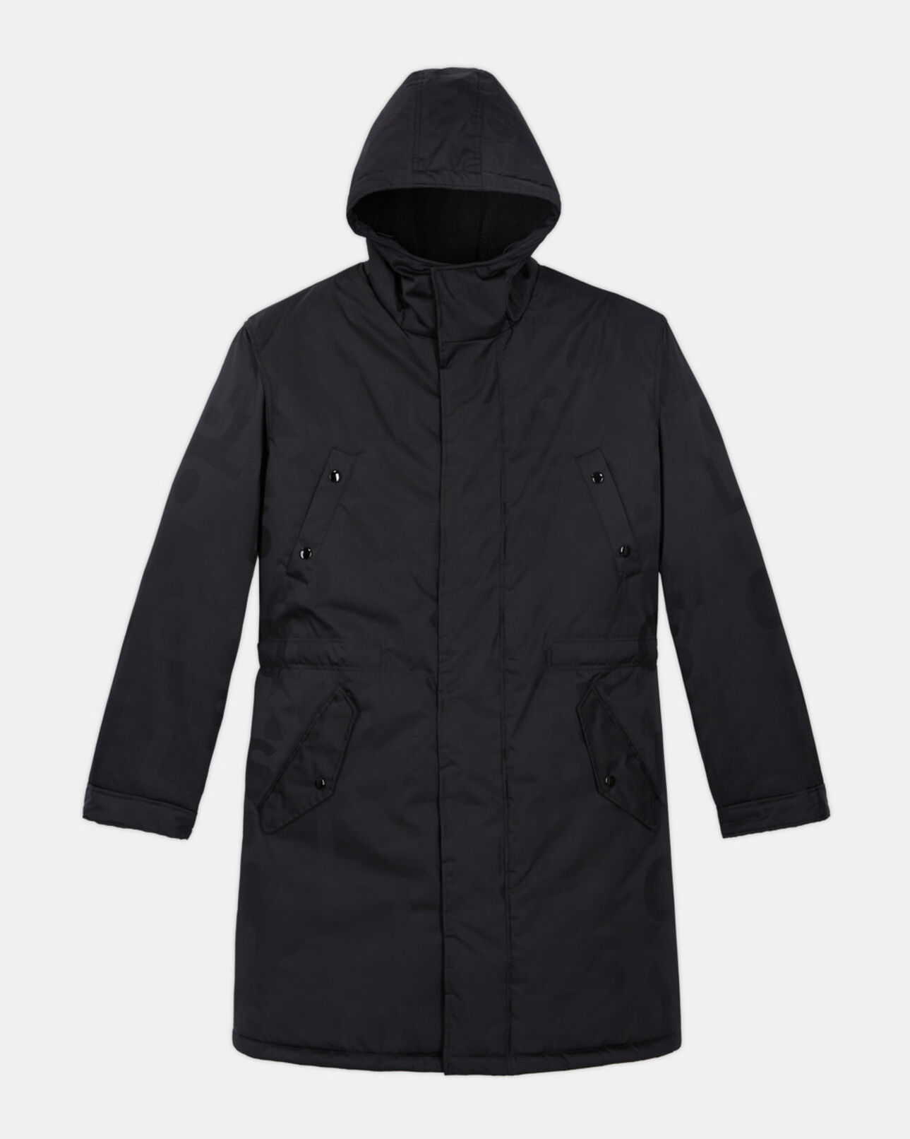 The Kooples MEN BLACK the kooples logo parka