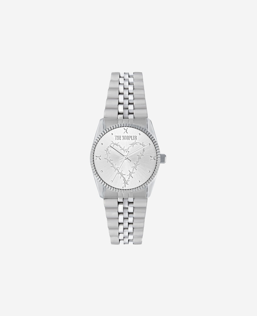 The Kooples MIXTE SILVER montre heart wire argentée
