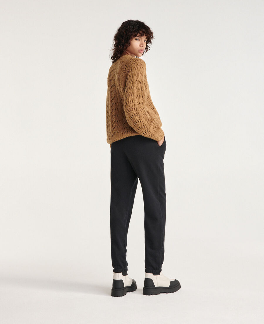 black joggers with small the kooples logo