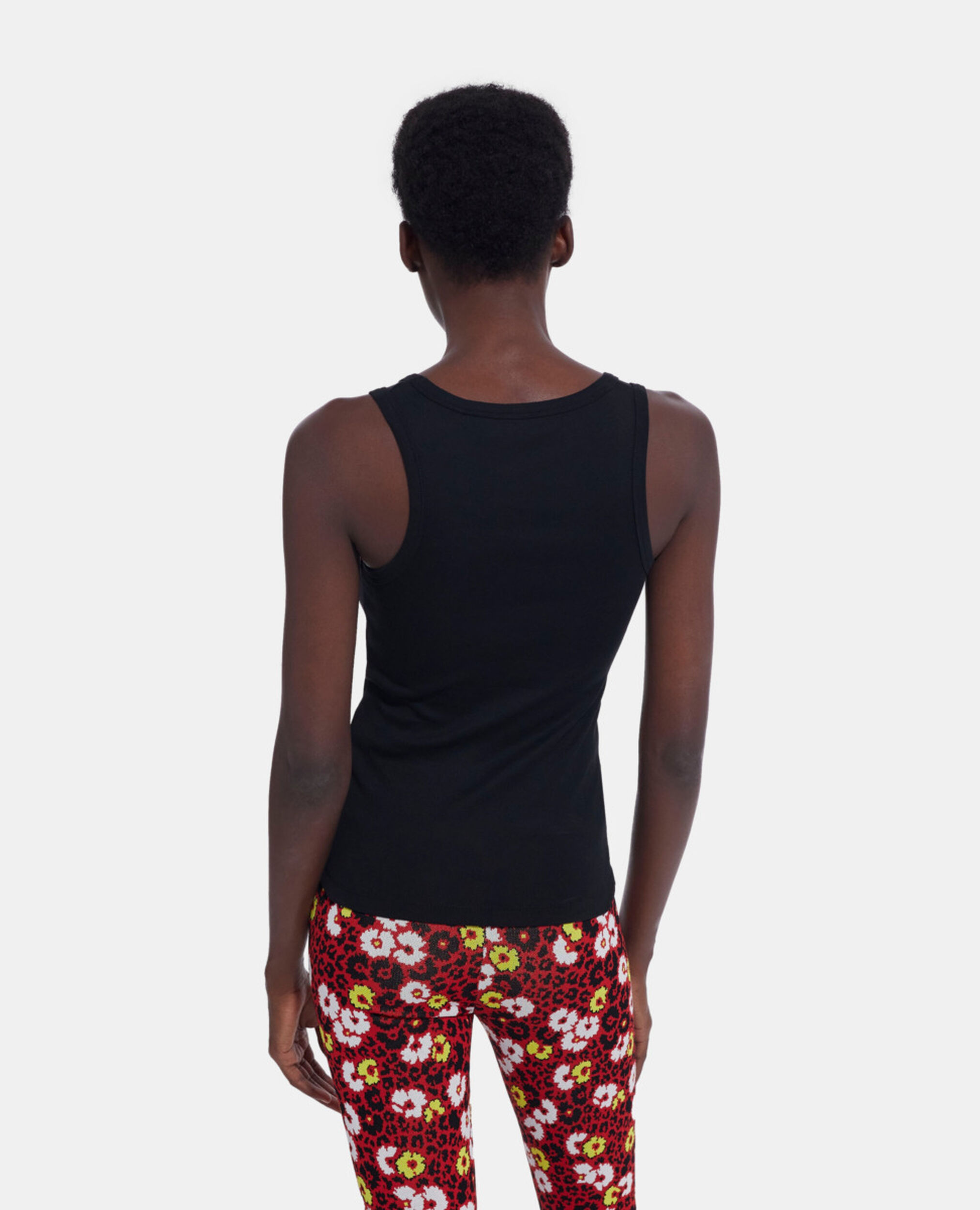 Black tank top, BLACK, hi-res image number null