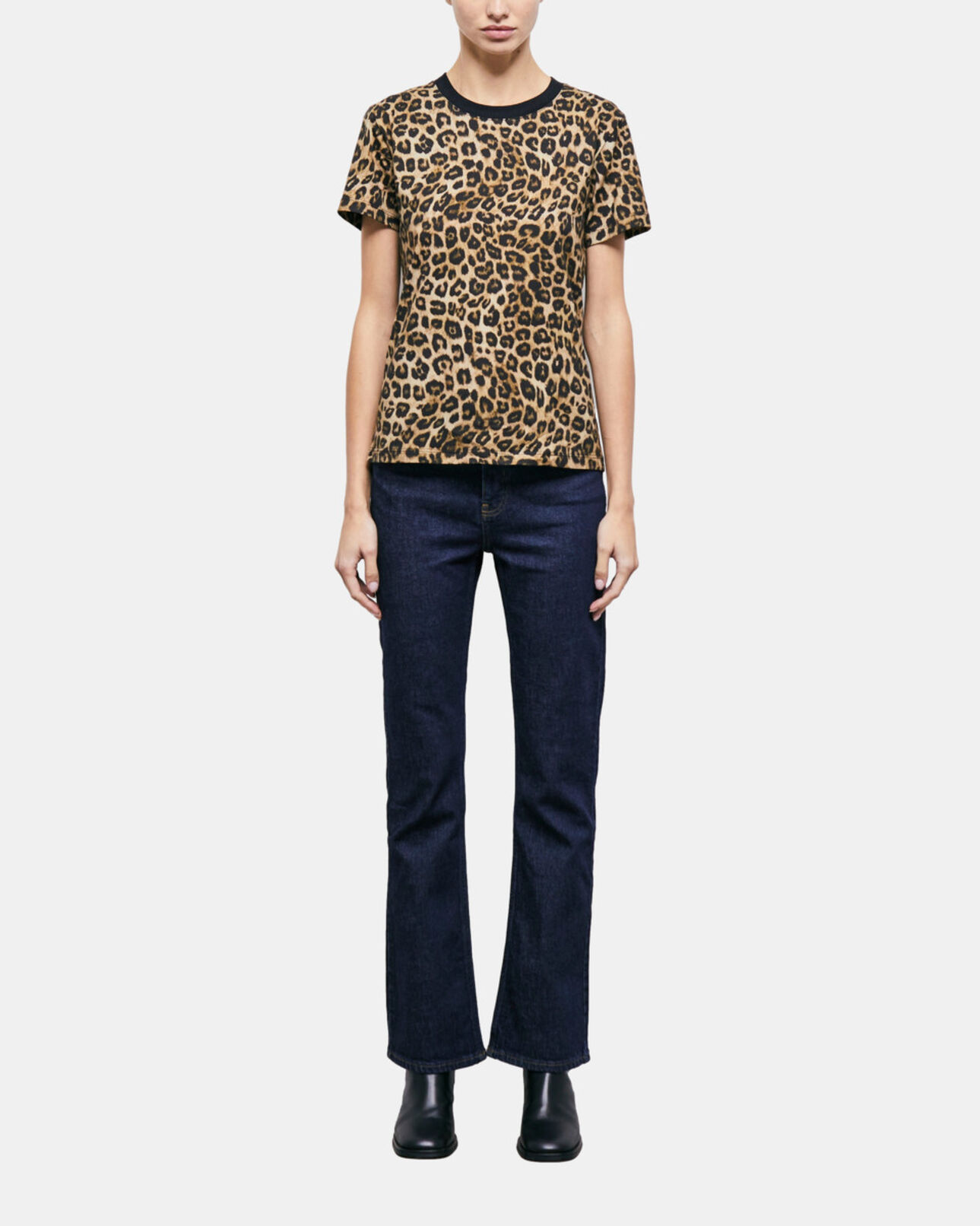 The Kooples FEMME LEOPARD t-shirt femme léopard