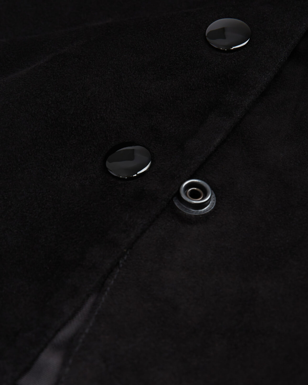 The Kooples FEMME BLACK jupe courte en cuir noire