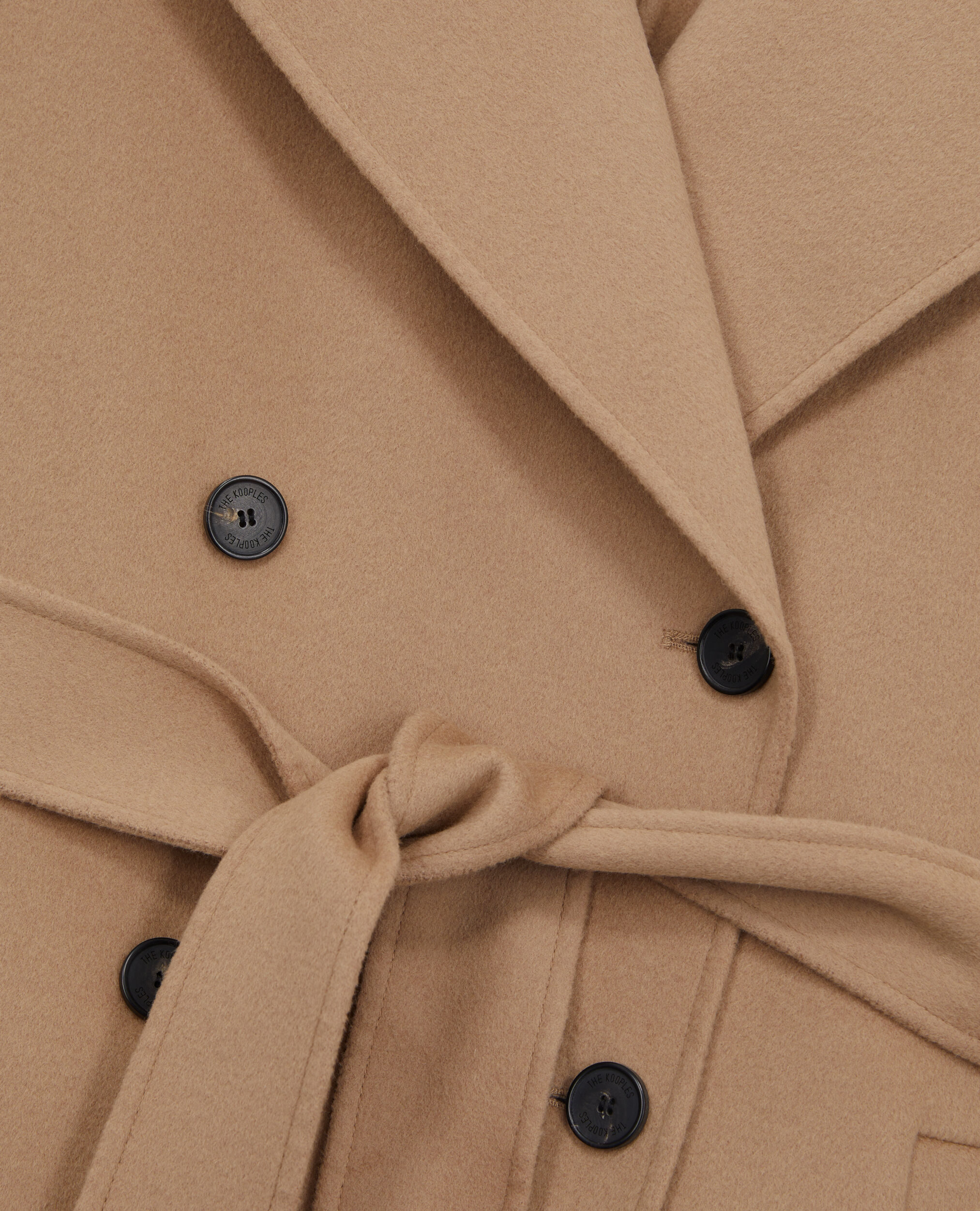 Beige wool sales blend coat