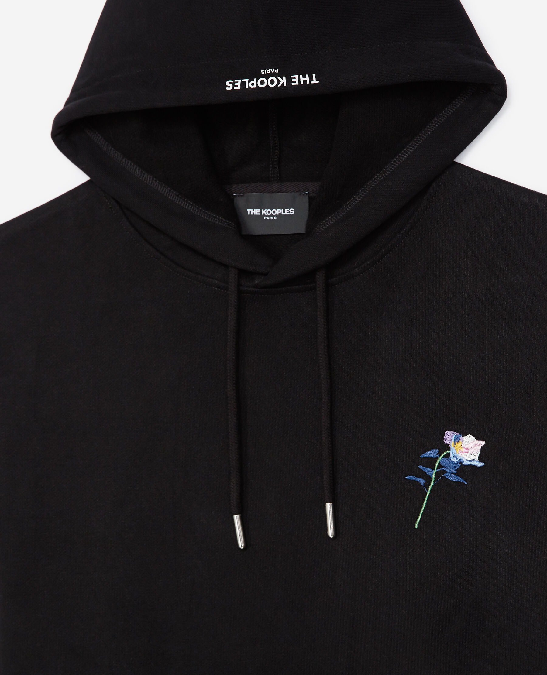 Sweat noir best sale à capuche