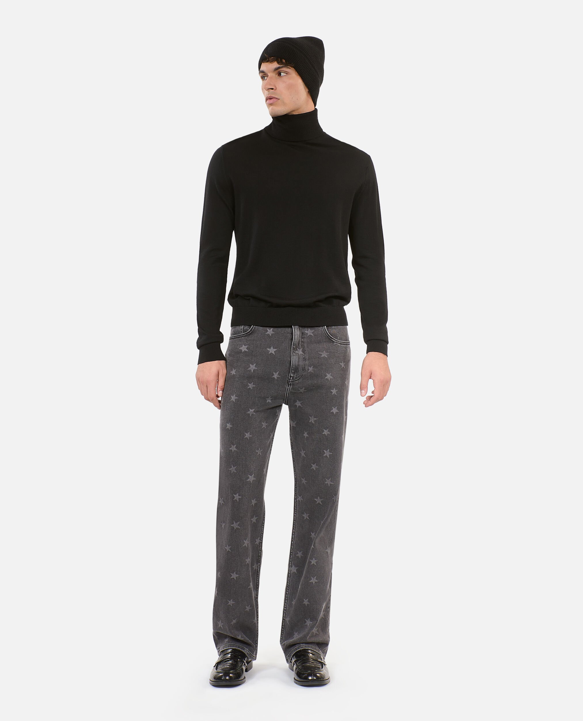Pull en laine noire, BLACK, hi-res image number null