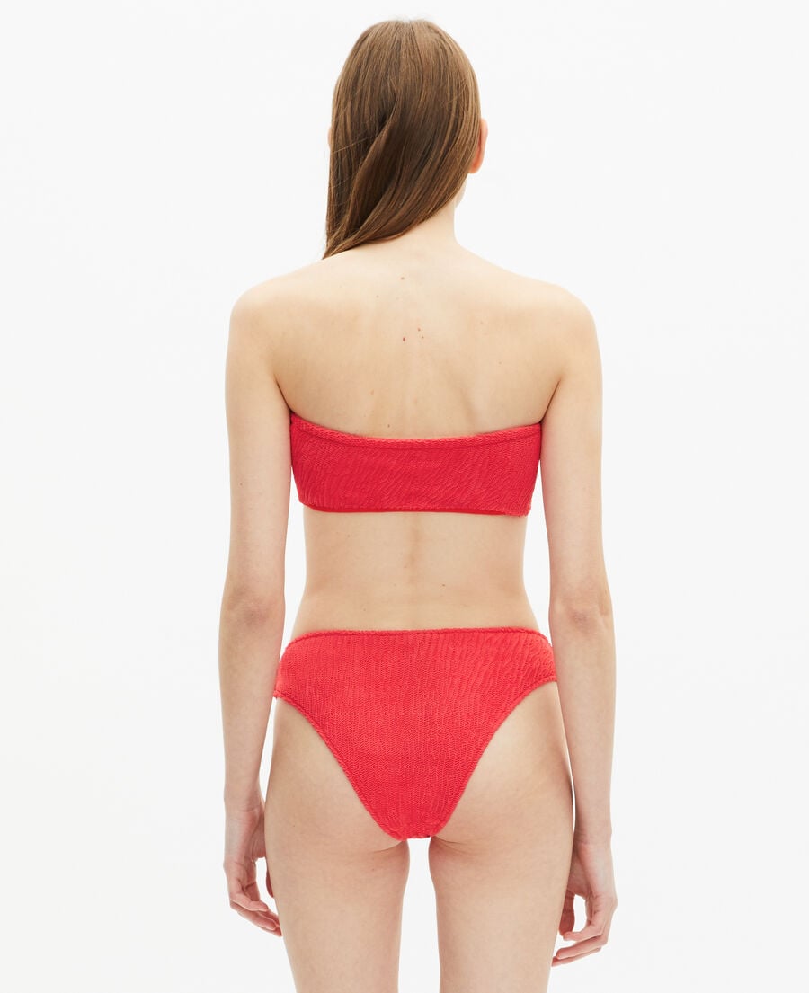 The Kooples WOMEN RED the kooples x luz scalloped swimsuit bottoms red