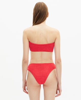 The Kooples WOMEN RED the kooples x luz scalloped swimsuit bottoms red