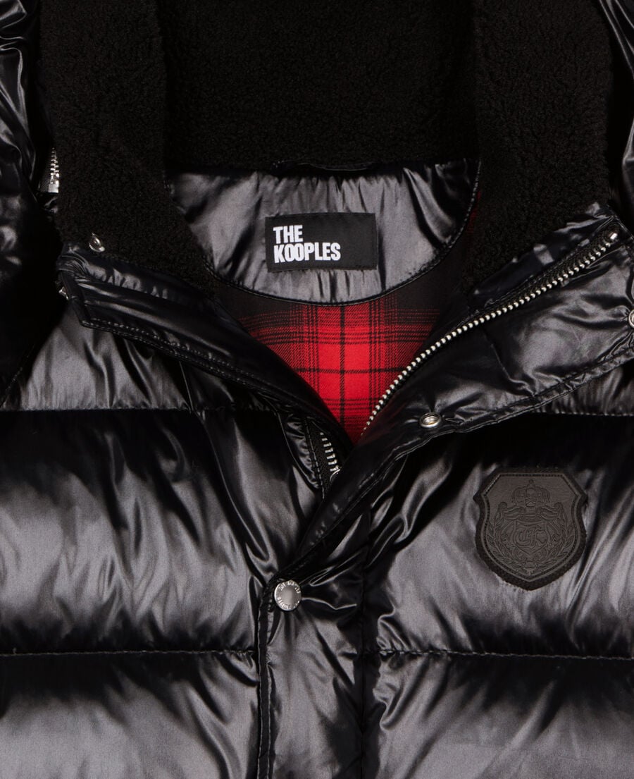 The Kooples MEN BLACK black blazon down jacket
