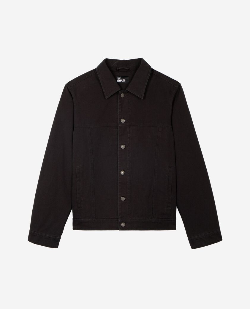 The Kooples HOMME BLACK USED LIGHT blouson &agrave; broderie noir