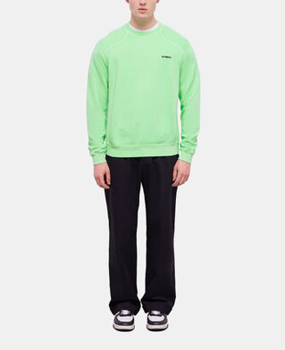 The Kooples HOMBRE VERT FLUO sudadera verde fluorescente logotipo