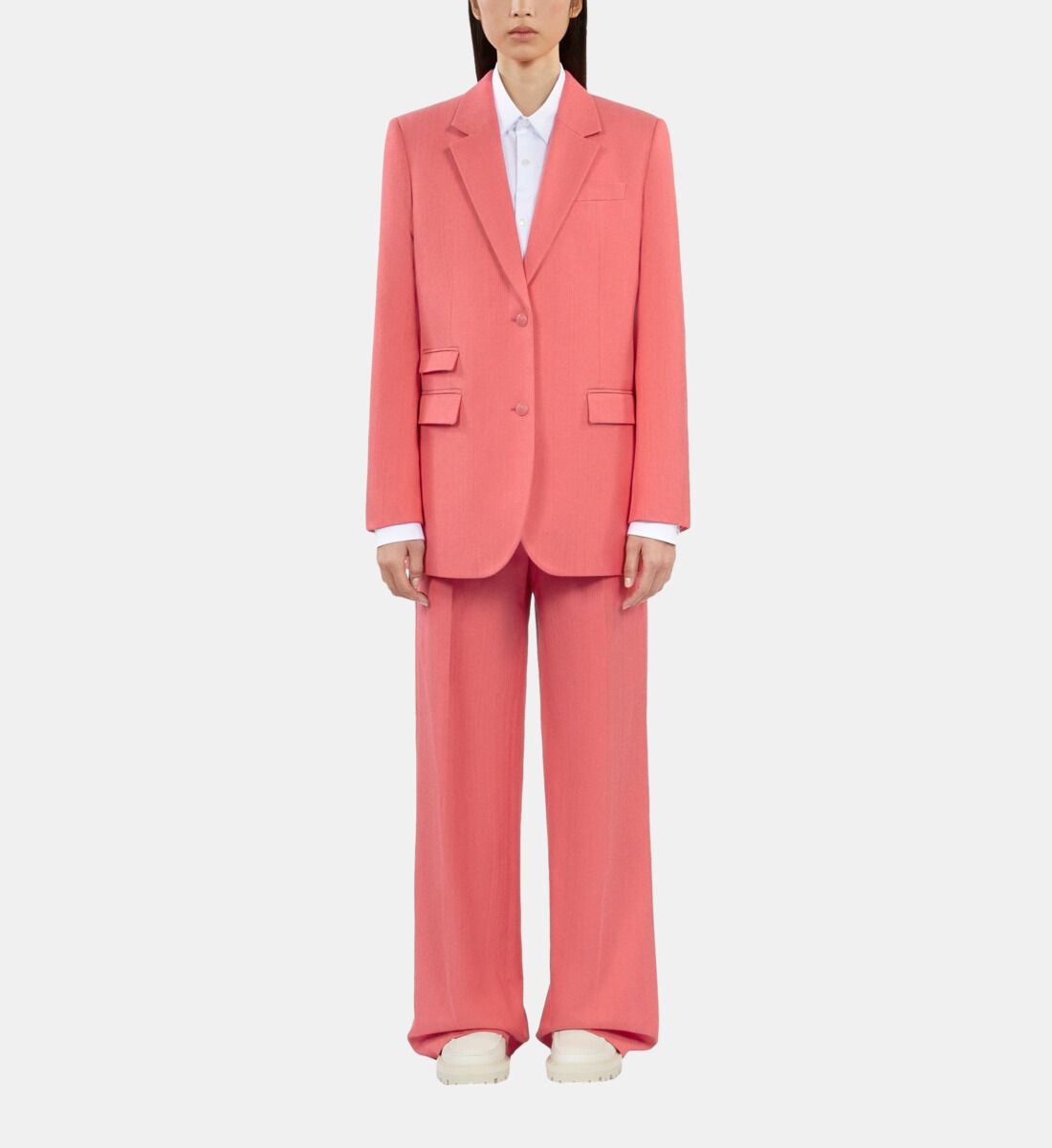 Fuchsia suit jacket The Kooples