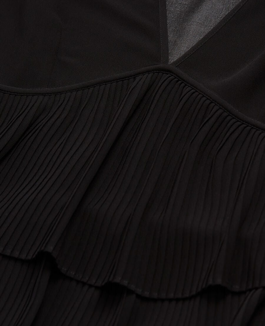 The Kooples FEMME BLACK robe courte noire