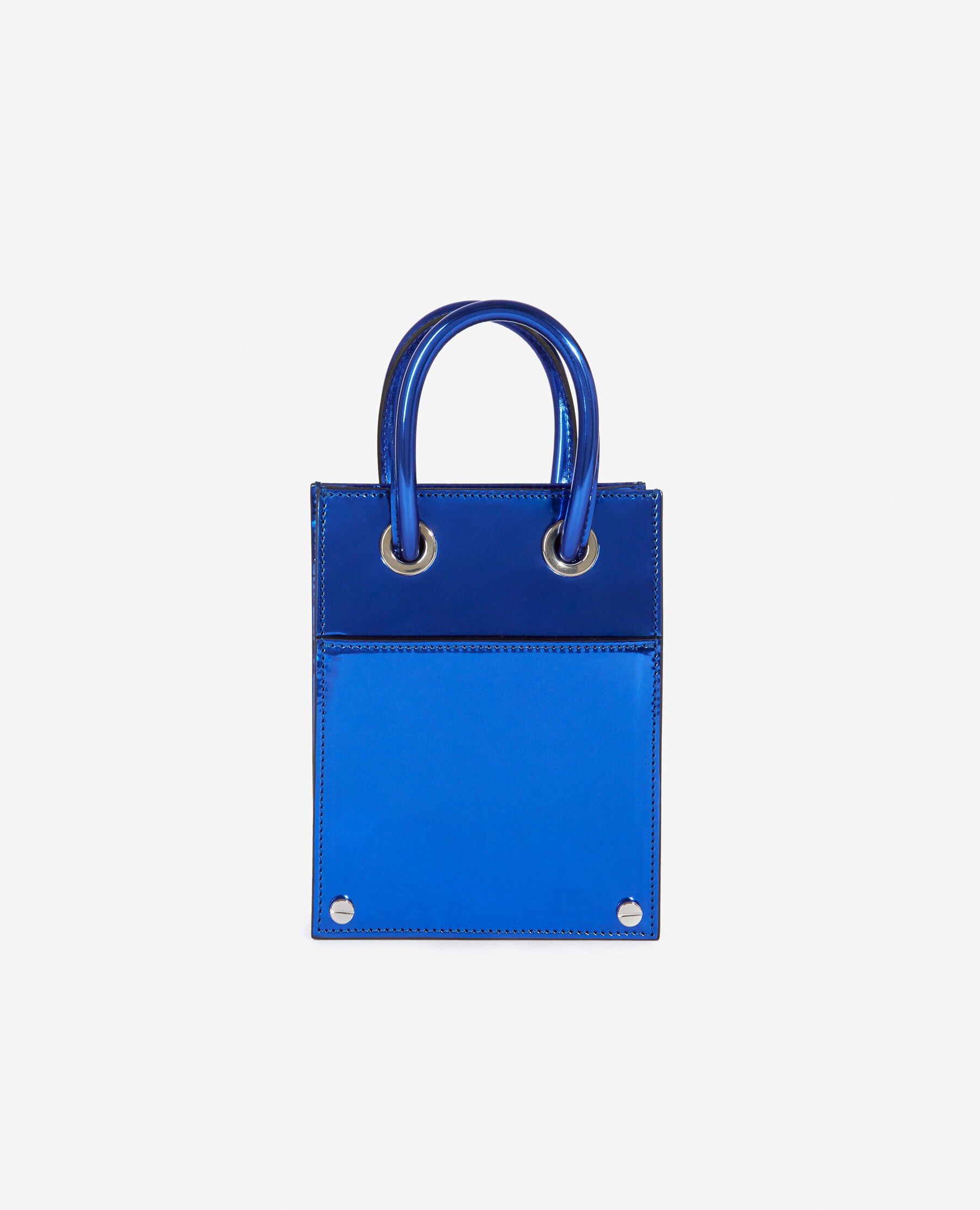 Sac Nano effet cuir bleu lectrique The Kooples