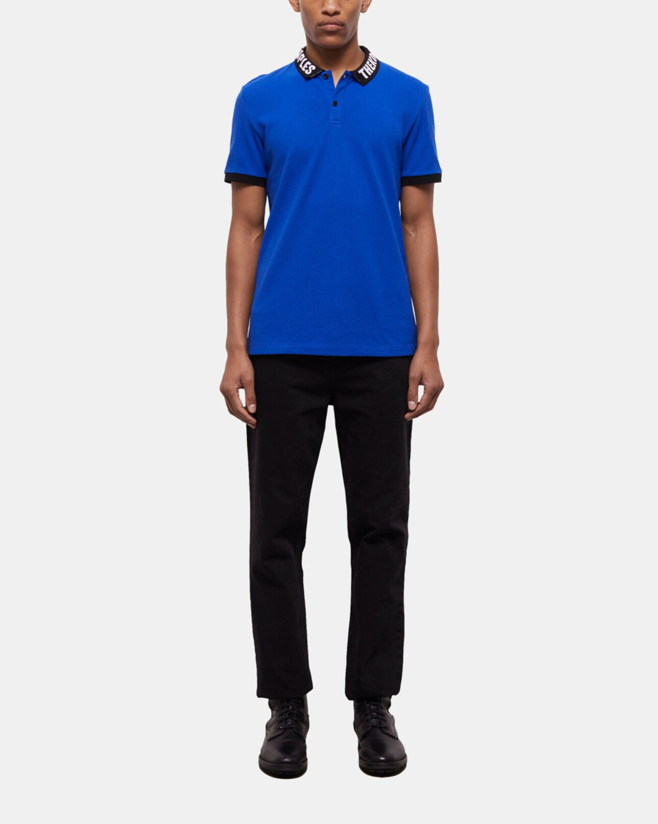 The Kooples HERREN BLUE ELECTRIC blaues poloshirt