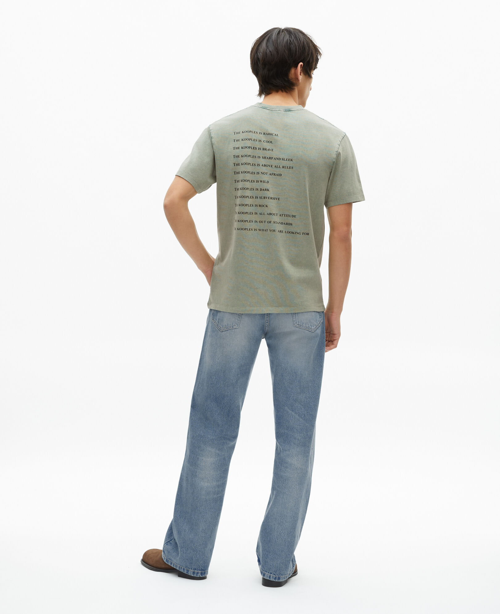 The Kooples HOMBRE BLUE/GREEN ¿qué es la camiseta verde?