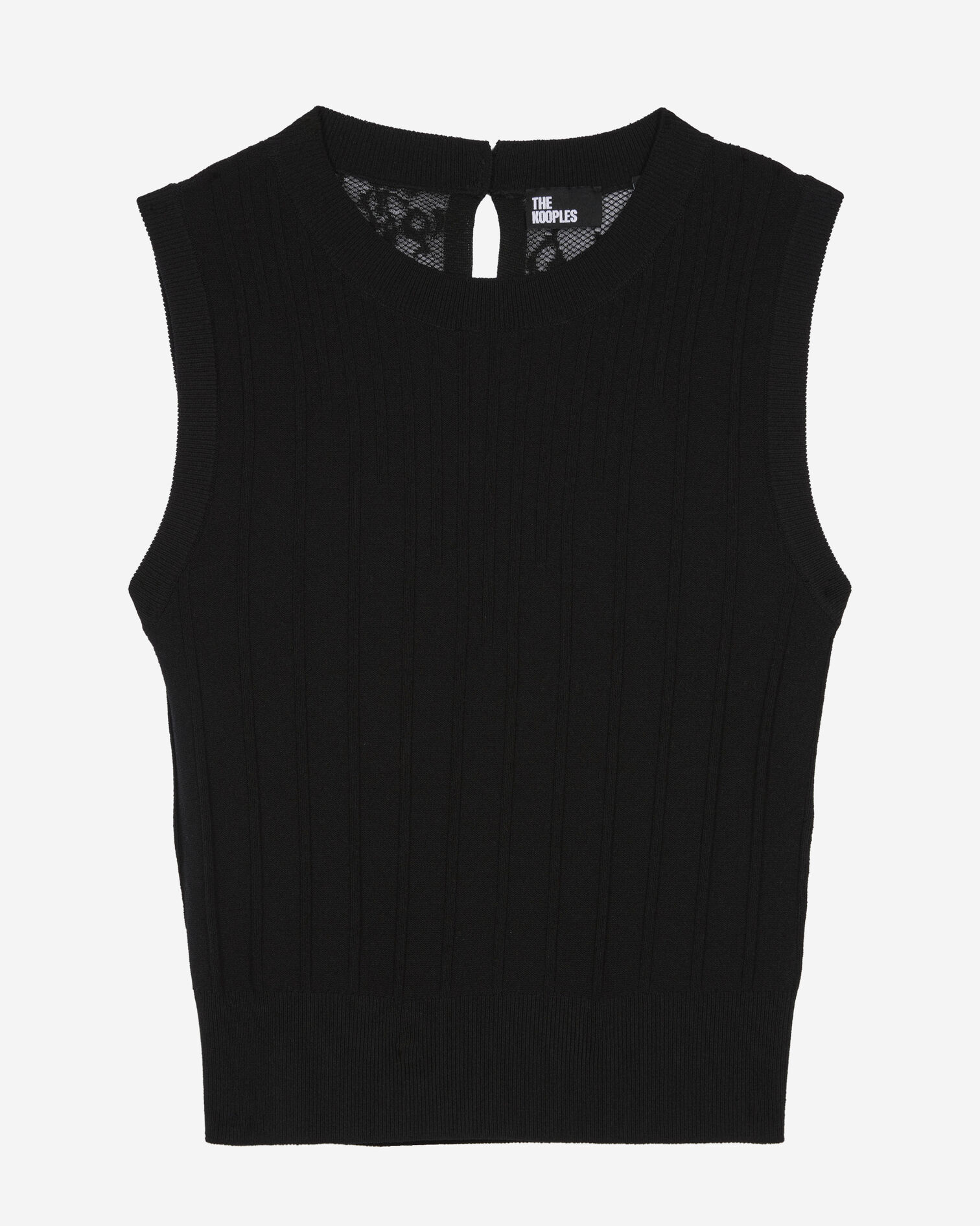 Top en maille noir, BLACK, hi-res image number null