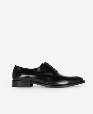 The Kooples H BLACK black leather derbies