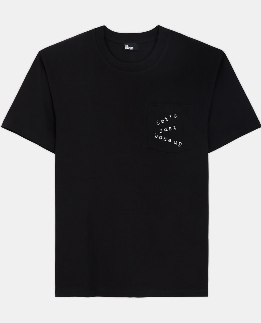 The Kooples HOMME BLACK t-shirt sérigraphié noir