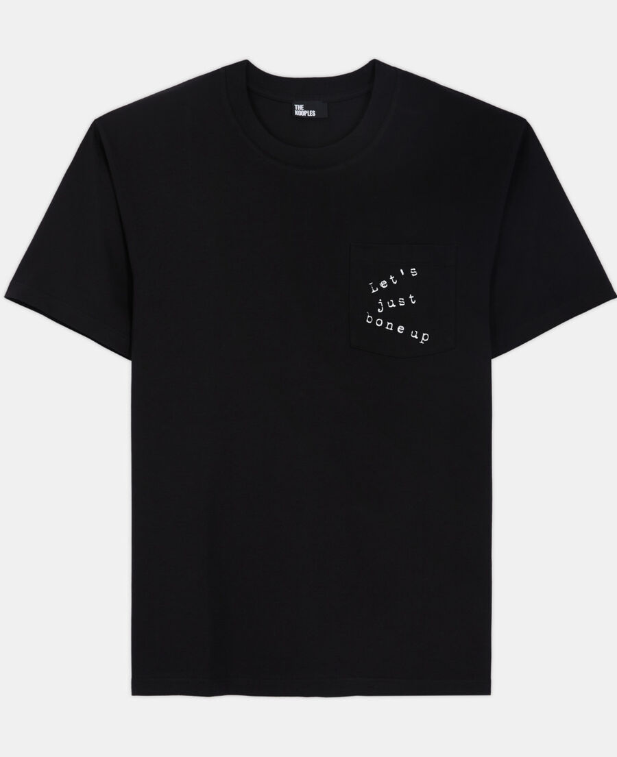 The Kooples HOMME BLACK t-shirt sérigraphié noir