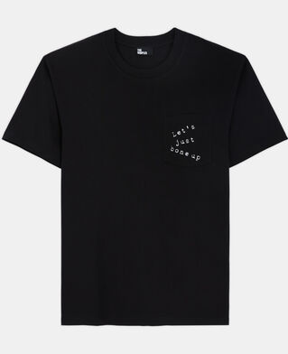 The Kooples HOMME BLACK t-shirt sérigraphié noir