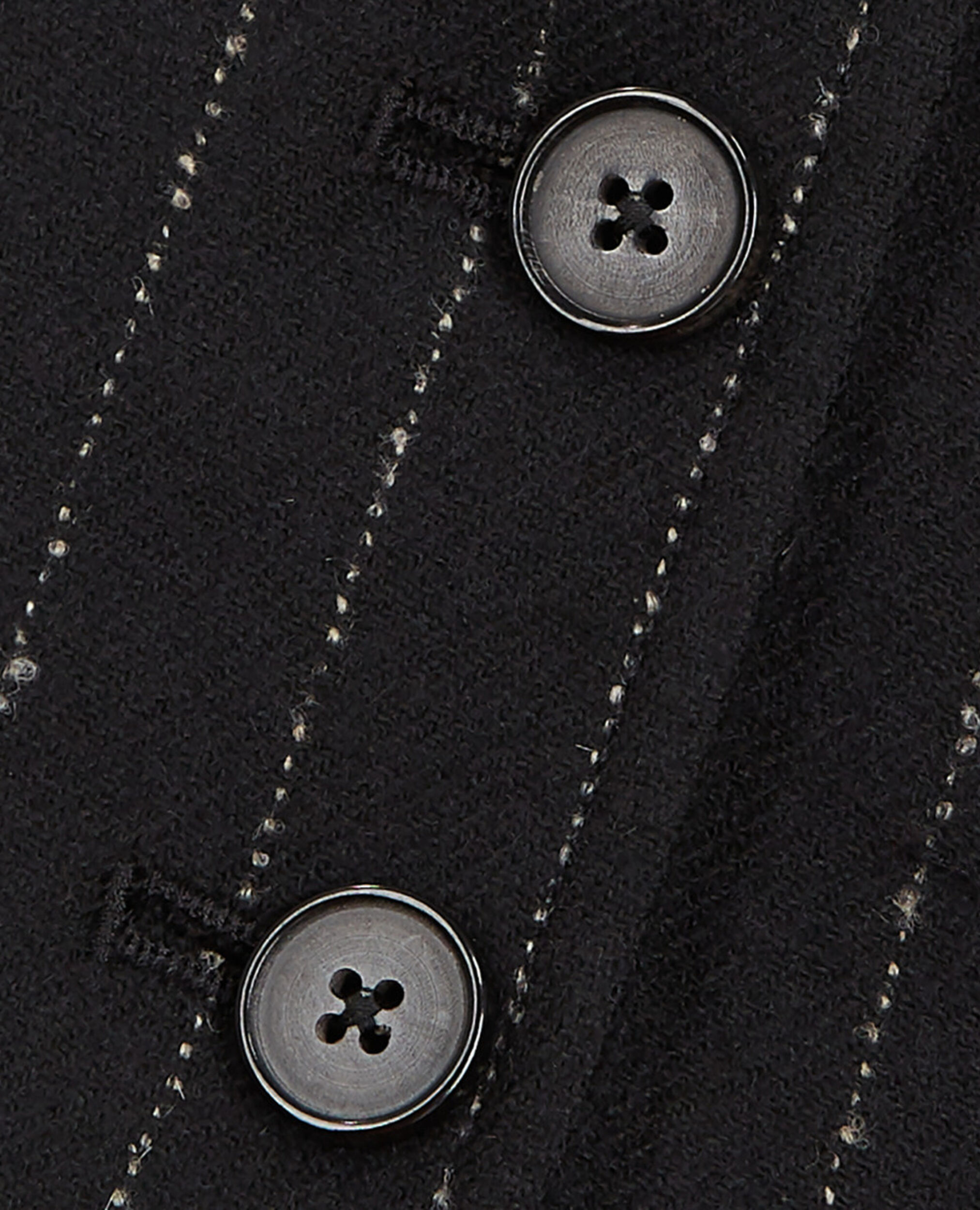 Striped wool suit vest, BLACK WHITE, hi-res image number null