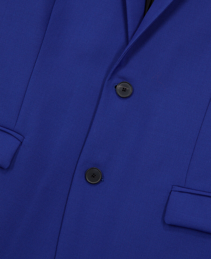 veste de costume bleue