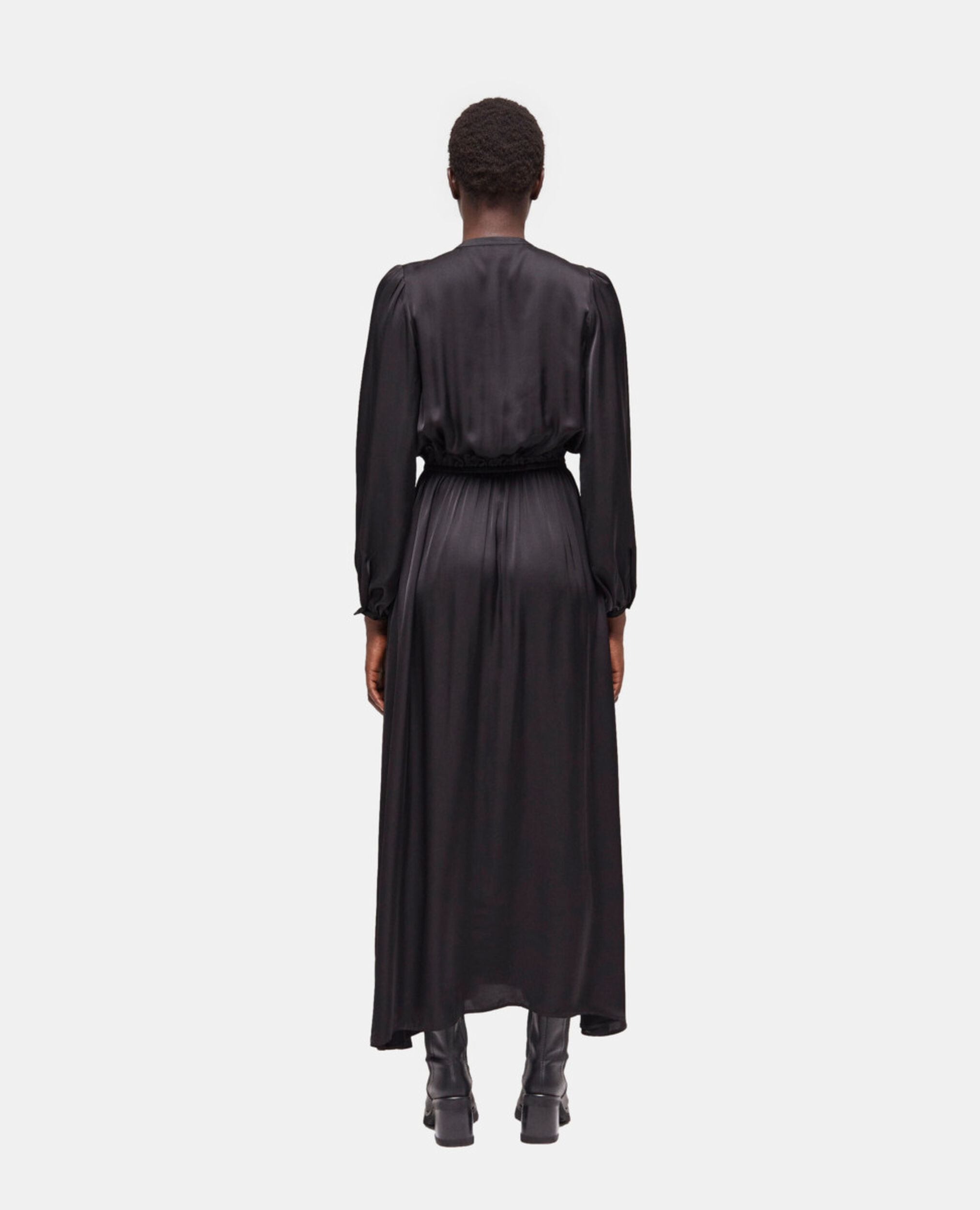 Robe longue noire, BLACK, hi-res image number null