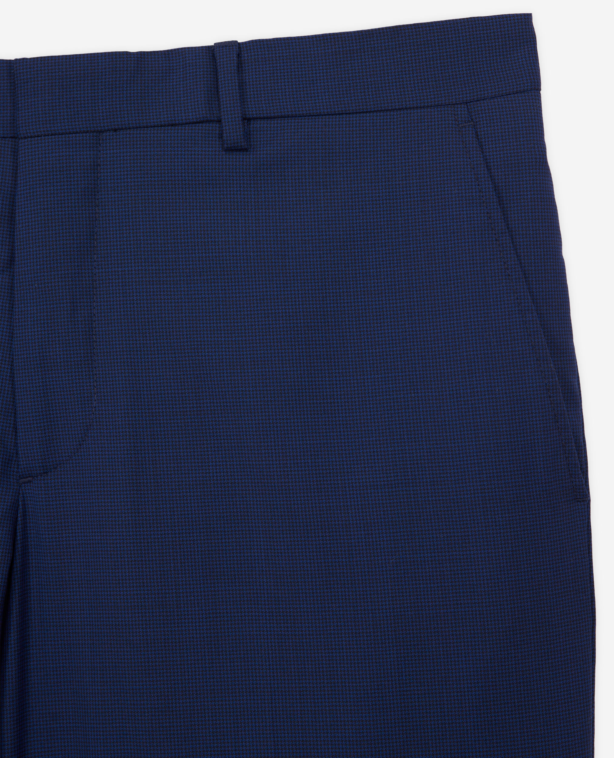 Pantalon de costume micro motif bleu marine, NAVY, hi-res image number null