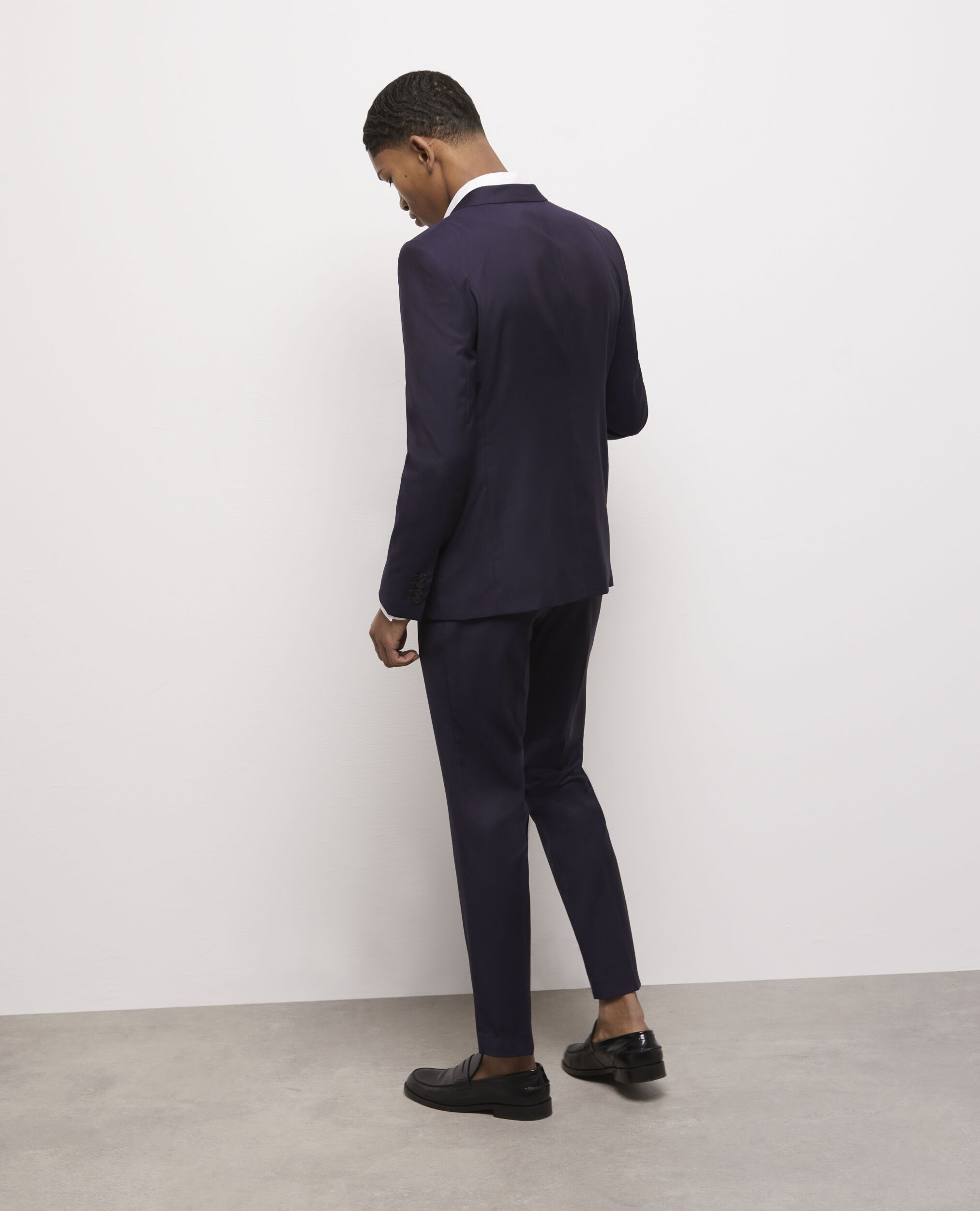 Navy blue suit pants