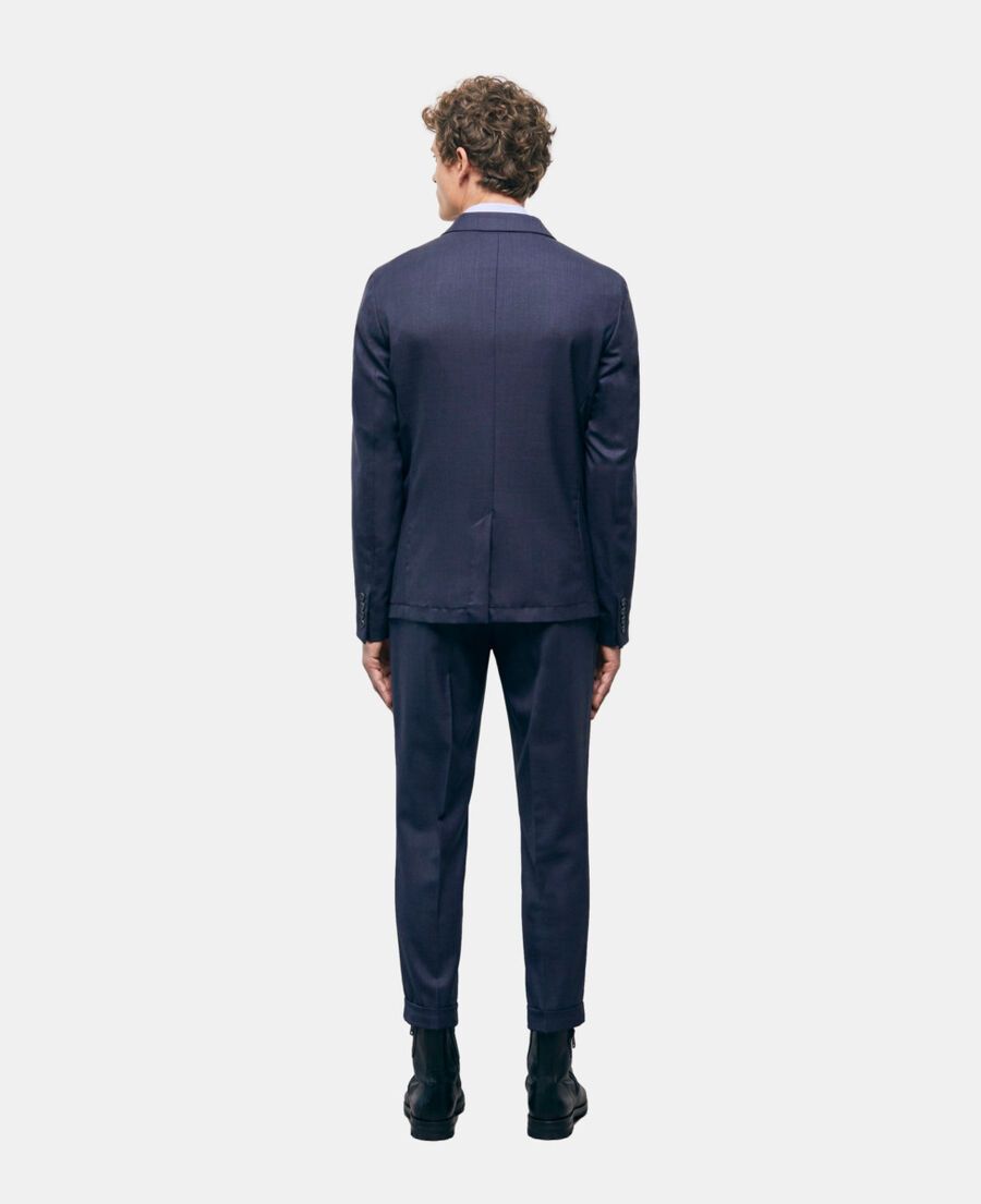 navy blue wool suit jacket