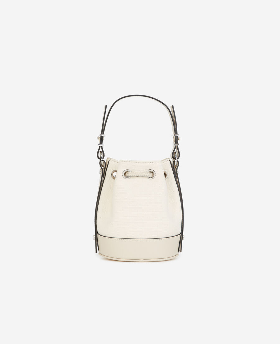 bolso small tela blanco crudo tina