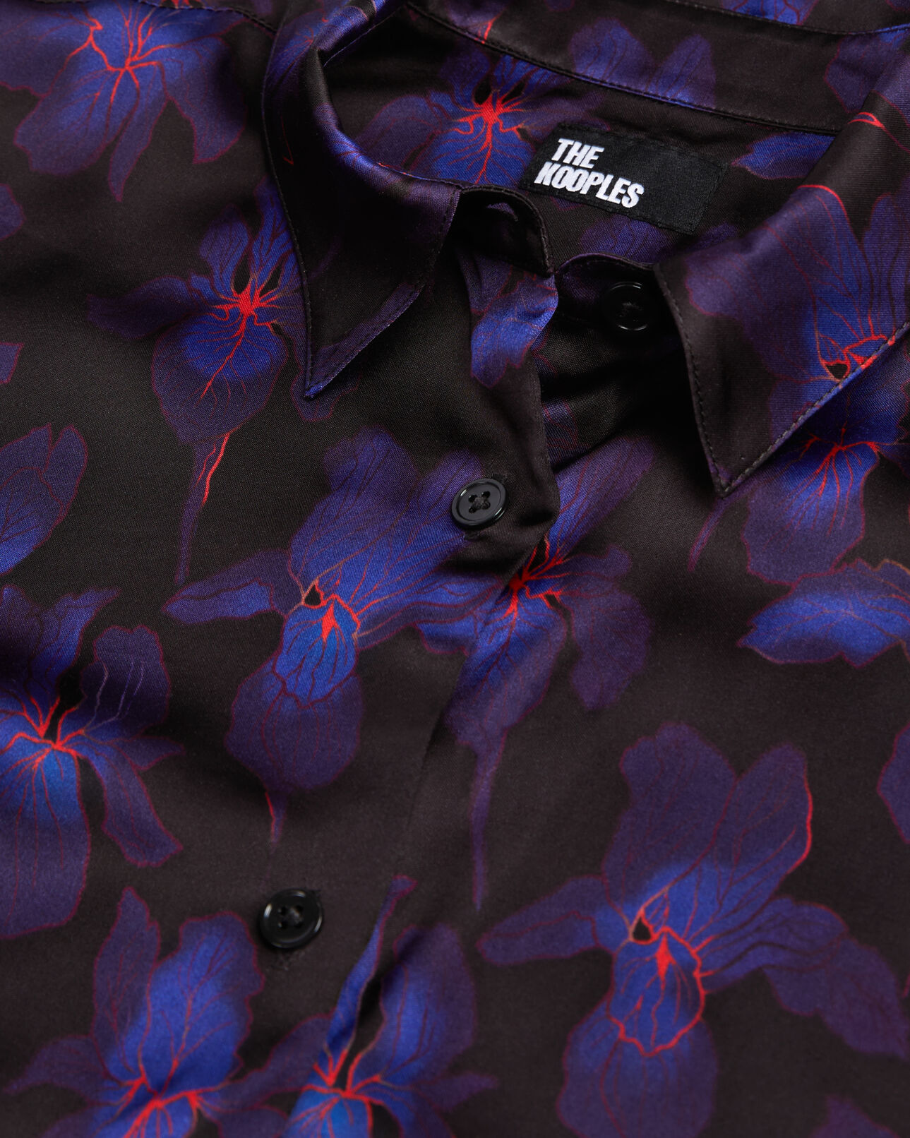 The Kooples MUJER BLACK /LIGHT PINK / BLUE camisa estampada