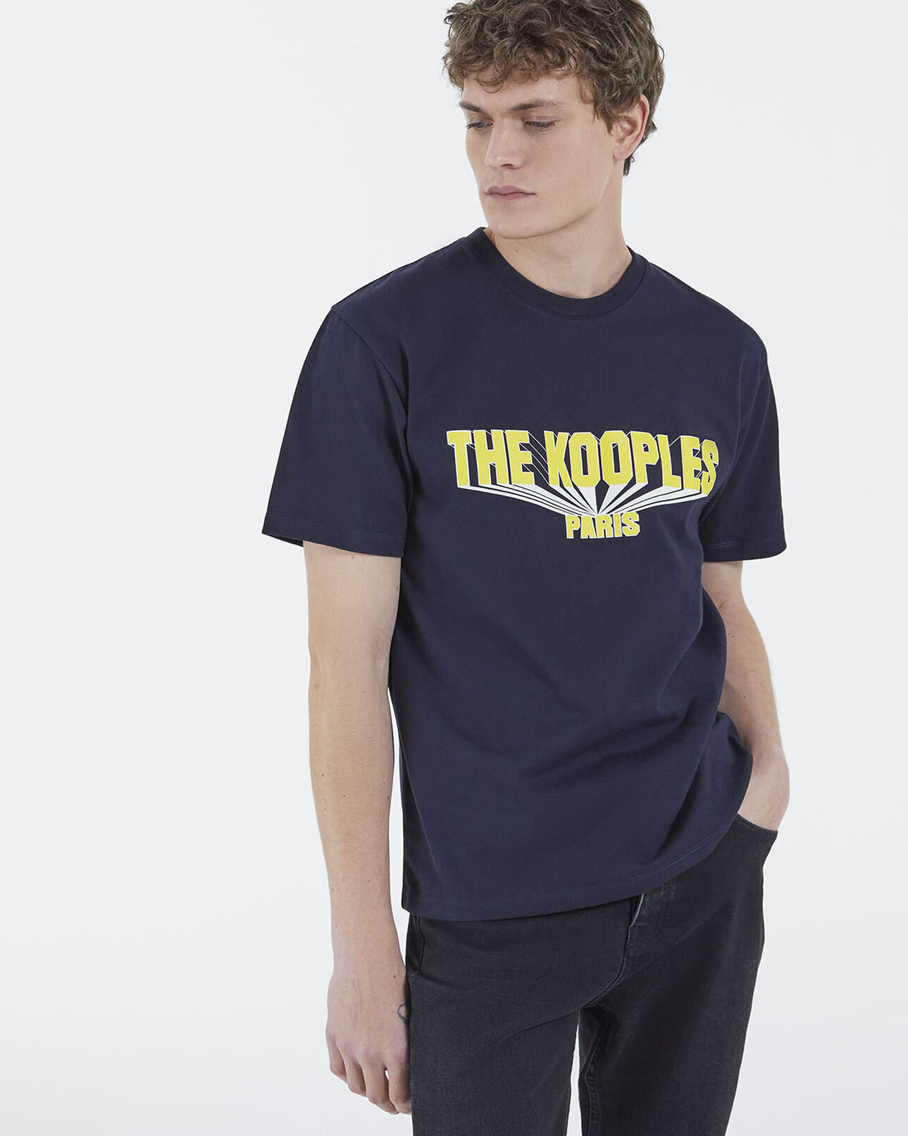 The Kooples MEN NAVY the kooples logo t-shirt