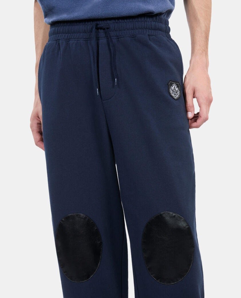 The Kooples HERREN DARK BLUE blaue jogginghose mit wappen
