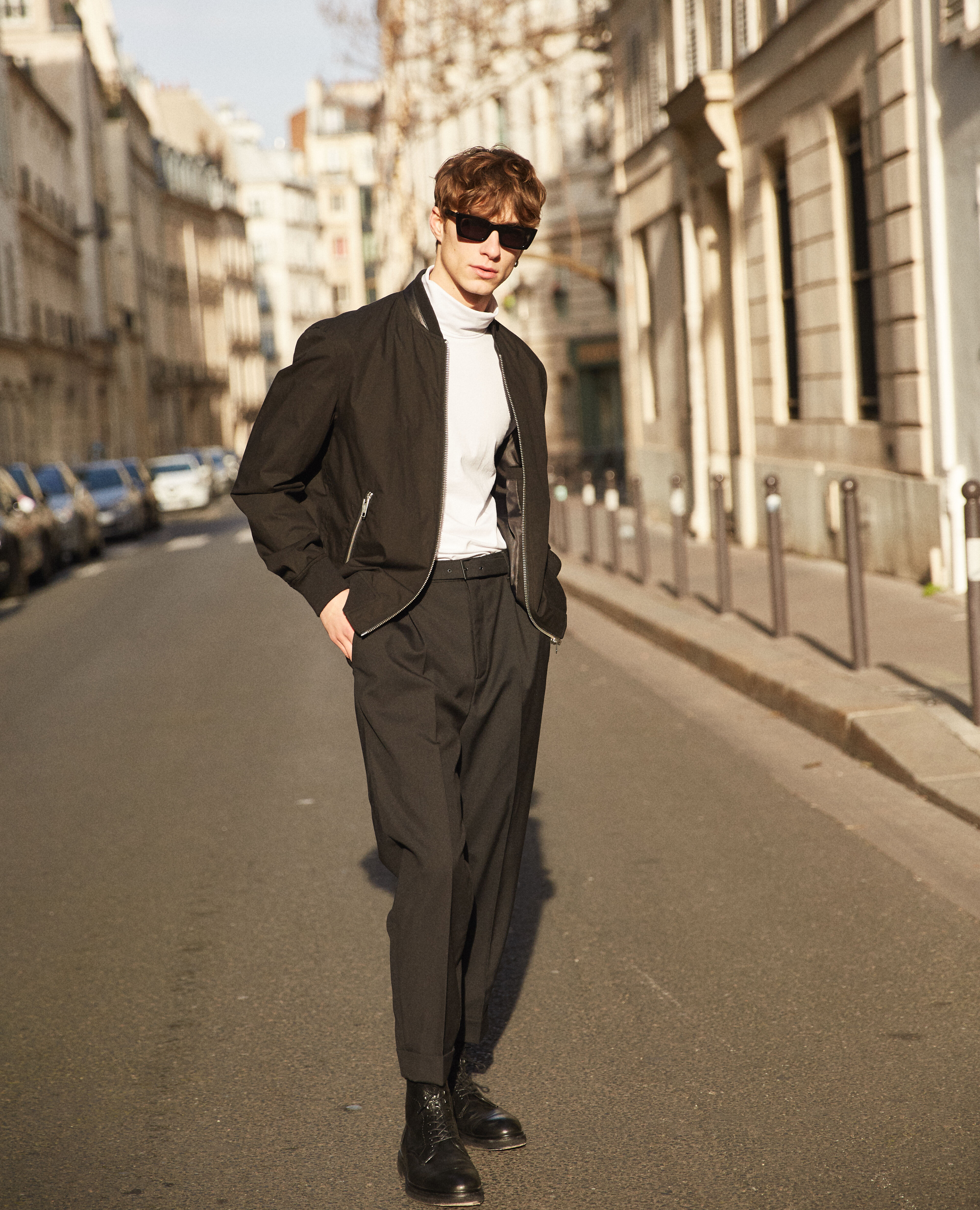 Black discount wool joggers