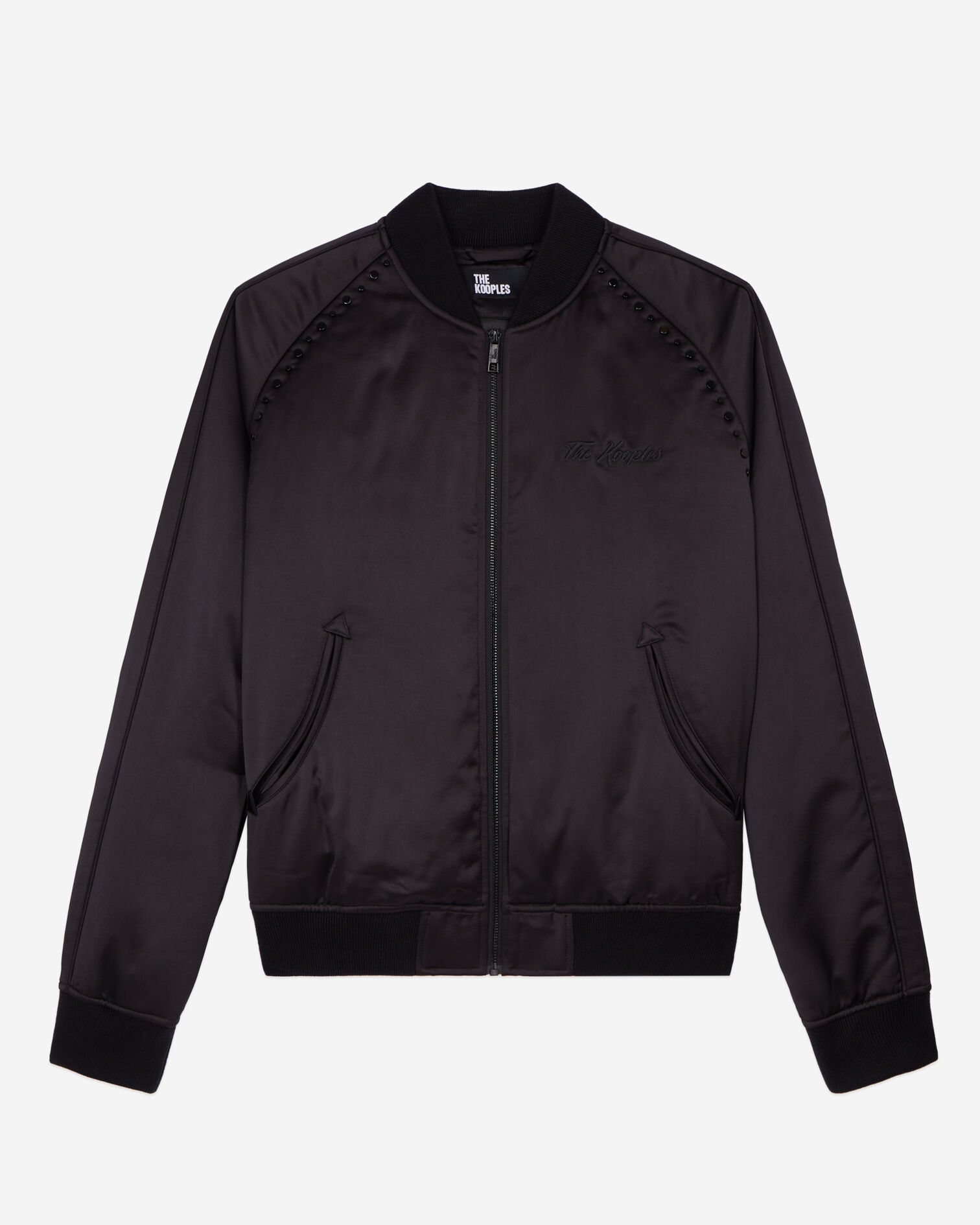 Black jacket with Wild tiger embroidery, BLACK, hi-res image number null