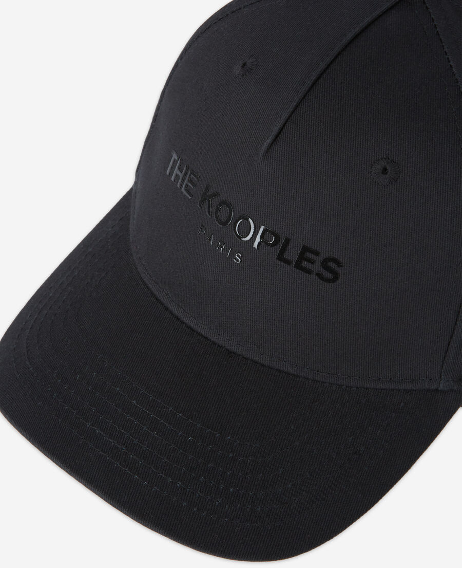 The Kooples MEN BLACK logo black cap
