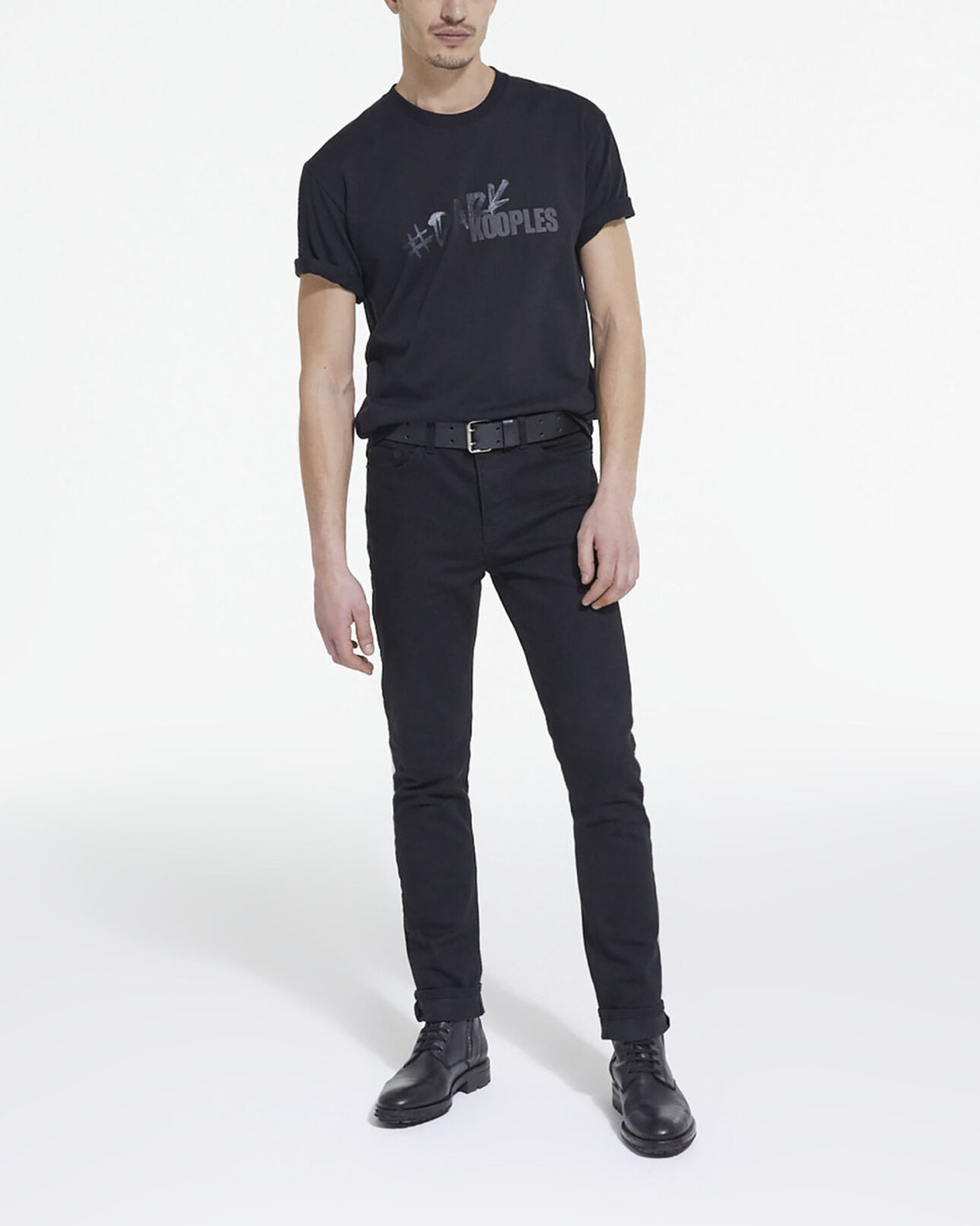 The Kooples MEN BLACK the kooples logo t-shirt