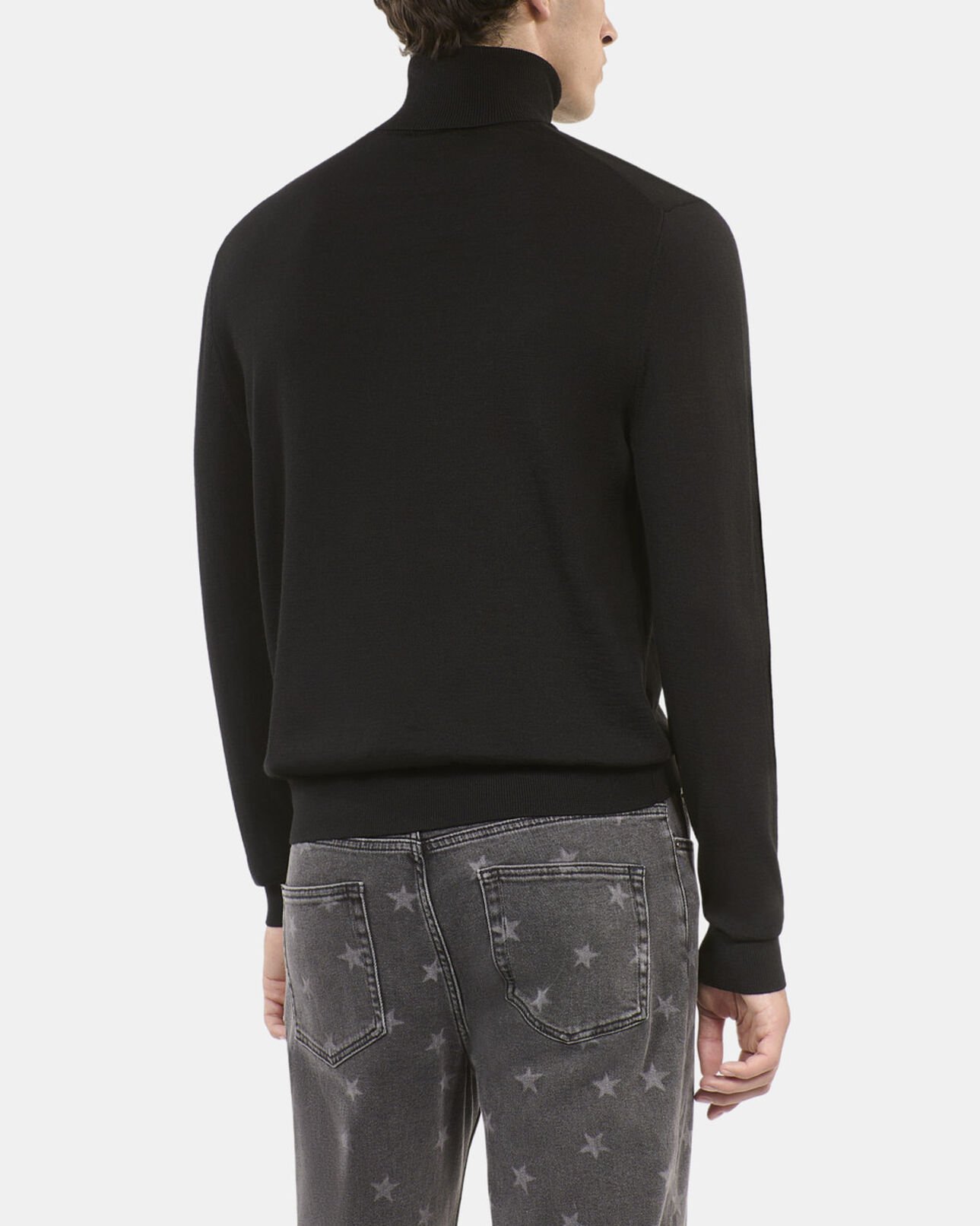 The Kooples HOMME BLACK pull en laine noire