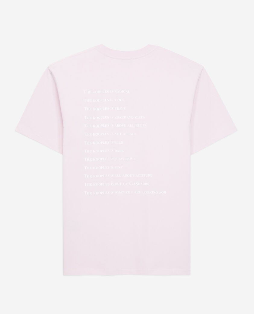 The Kooples MEN PALE PINK men's pink what is t-shirt