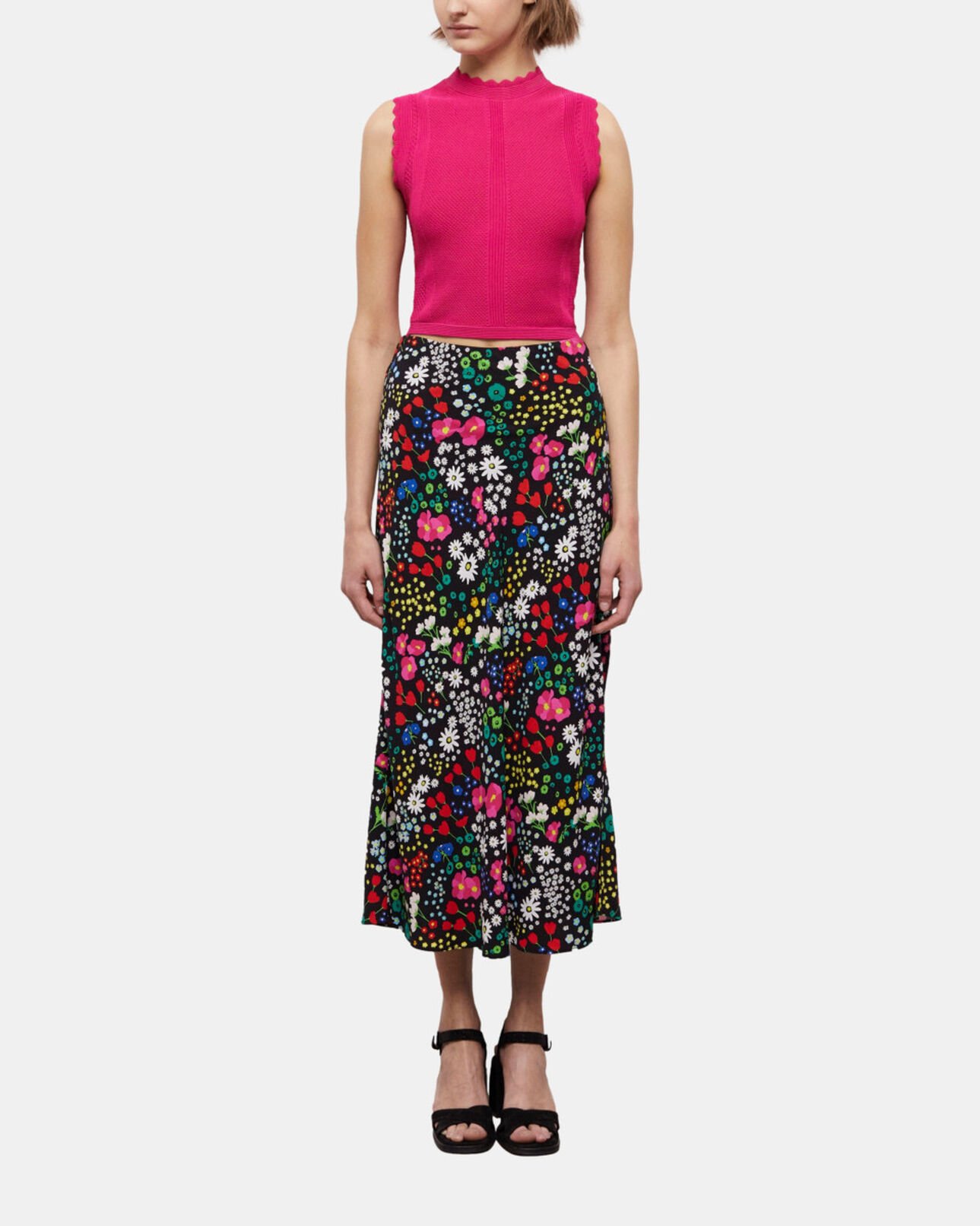 The Kooples MUJER MULTICOLOR falda larga estampada