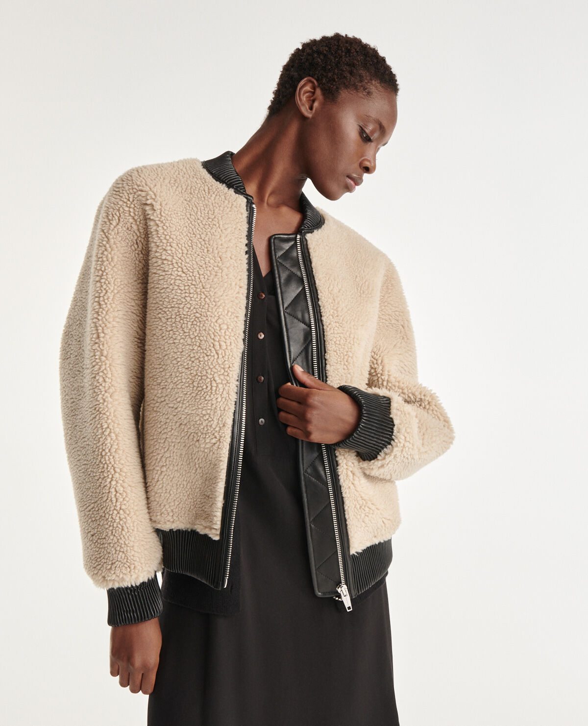 Next ecru faux fur parka 2025