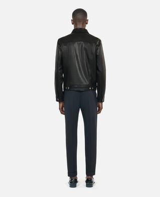 The Kooples H BLACK black leather jacket