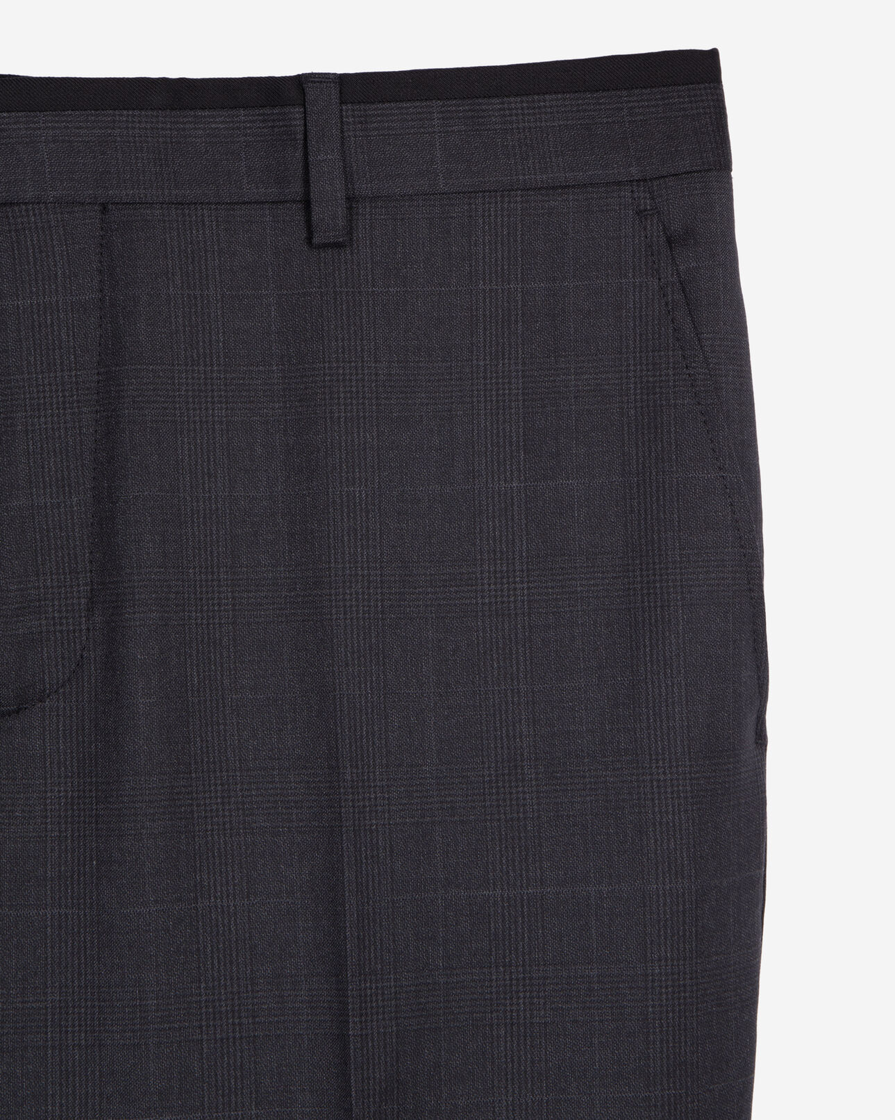 The Kooples HOMBRE DARK GREY pantalón traje príncipe gales gris lana