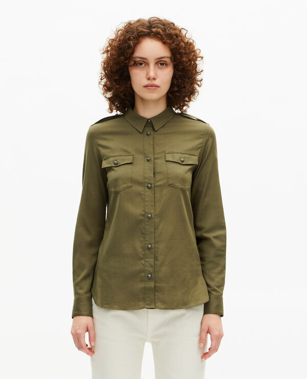 The Kooples FEMME KAKI chemise kaki