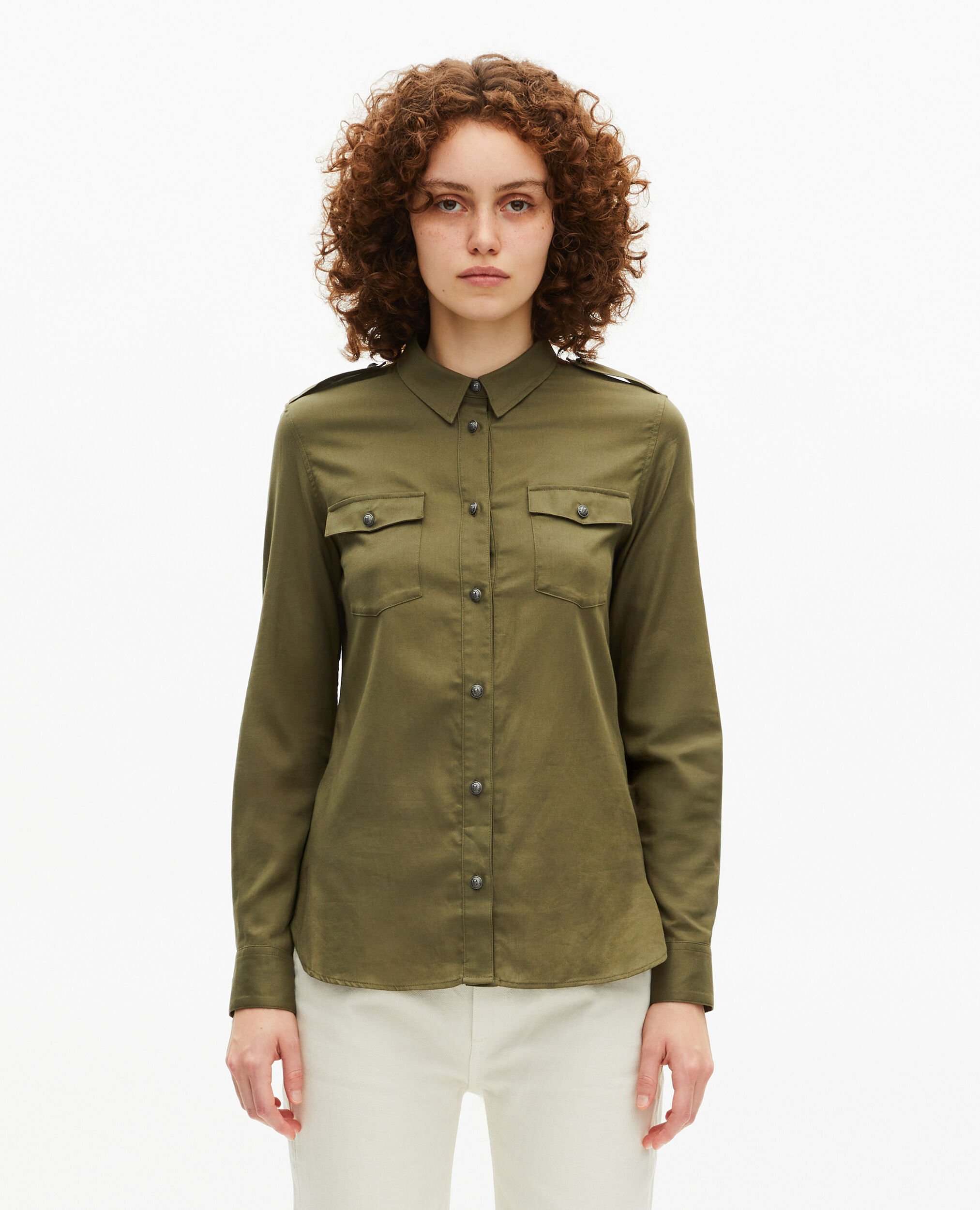 Chemise kaki, KAKI, hi-res image number null