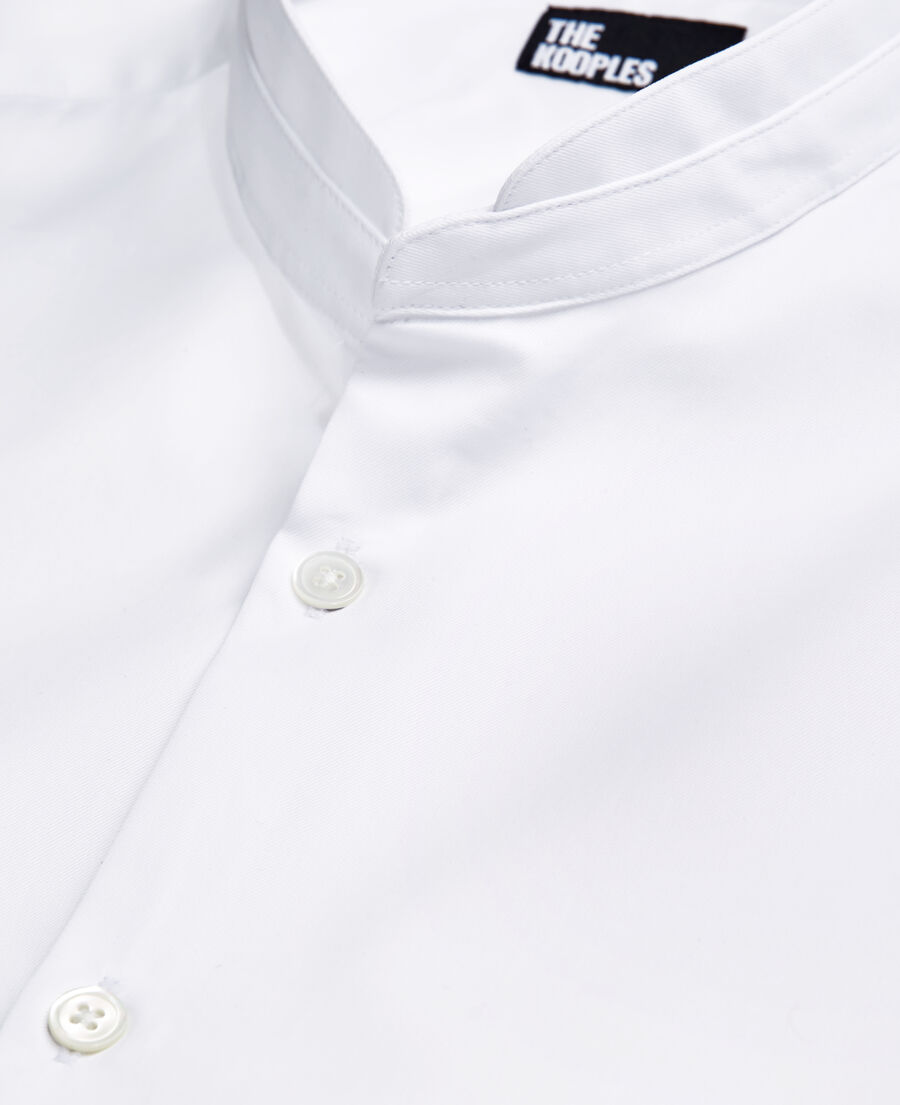 white shirt with officer collar
