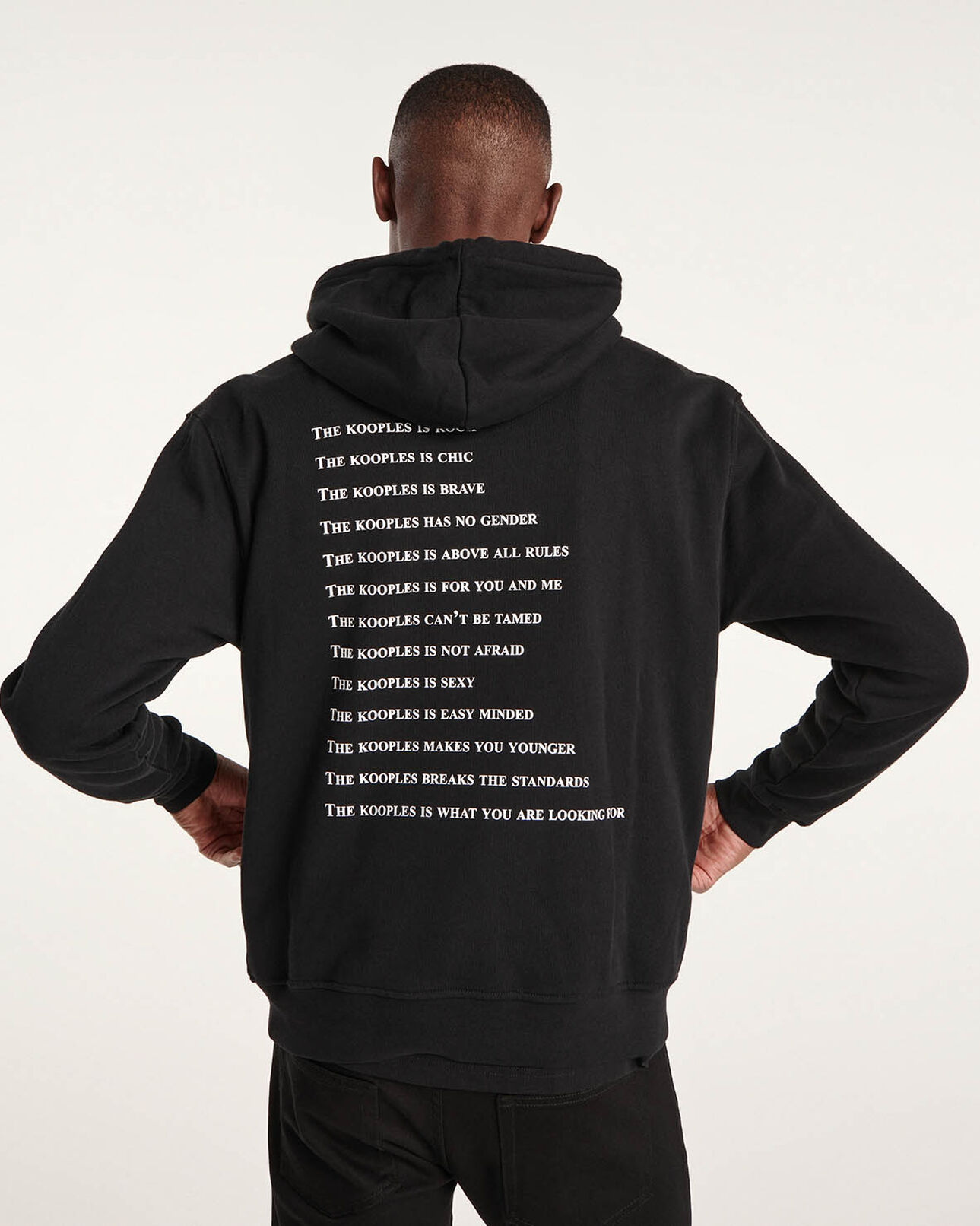 The Kooples HOMME BLACK sweat noir sérigraphie what is