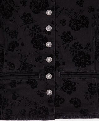 The Kooples FEMME BLACK veste en denim noir